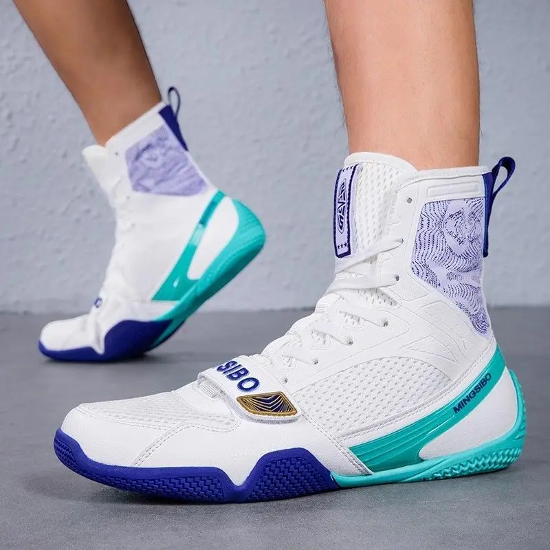 2026 New Trend Wrestling Boots Men Unisex Boxing Shoes for Mens Big Size 47 Men Fighting Shoes High Top Man Gym Training Shoe