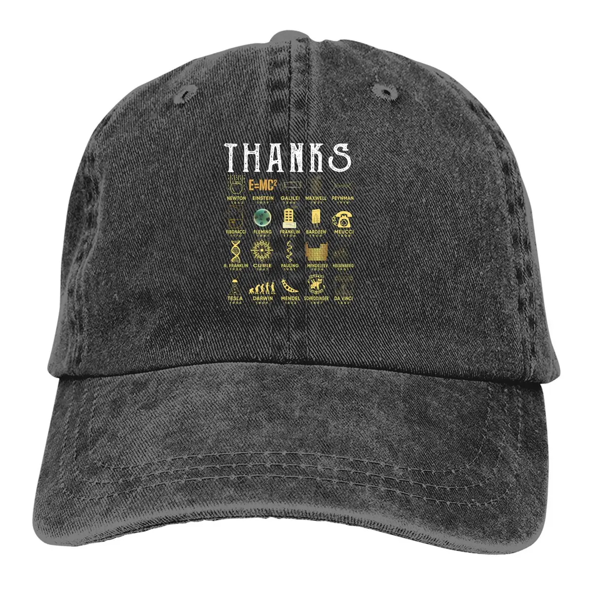 Thanks Scientists Classic Baseball Cap Men Hats Women Visor Protection Snapback Chemistry Caps