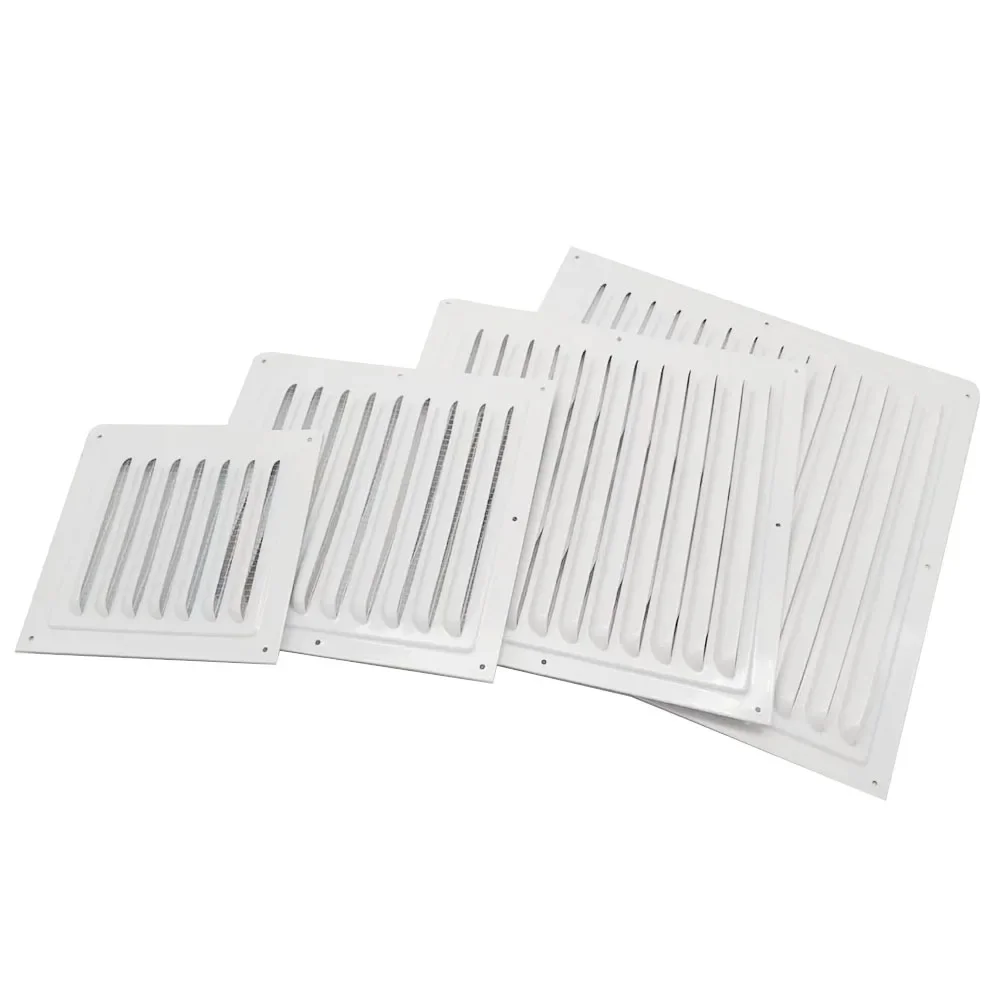 Metal Louver Air Vents Grille Ventilation Covers Aluminum Grilles Duct Heating Cooling Vents Plate Insect Screen Cover Air Vents image 4