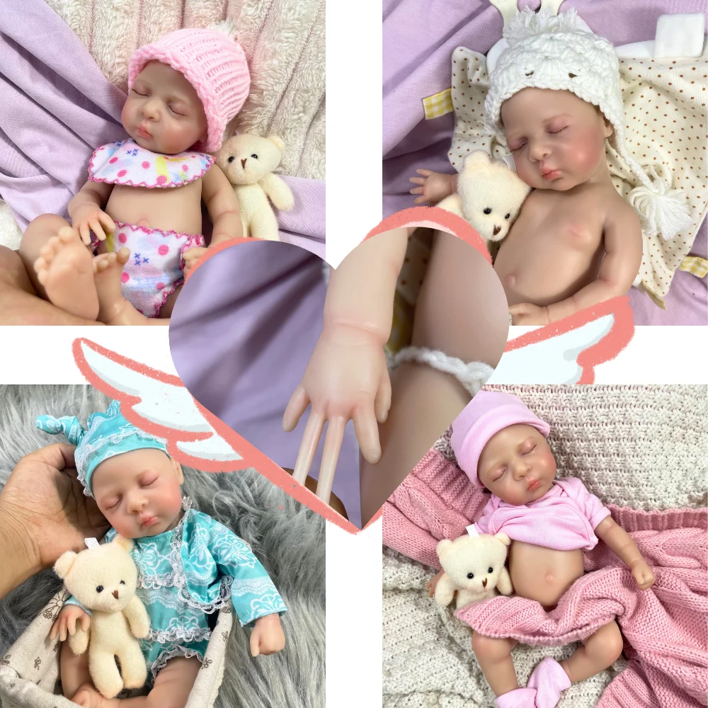 

Многие варианты мини 13-дюймовый полностью силиконовый Reborn Baby Luna, реалистичный твердый силиконовый мягкий моющийся подарок для девочек на день рождения, Рождественский подарок