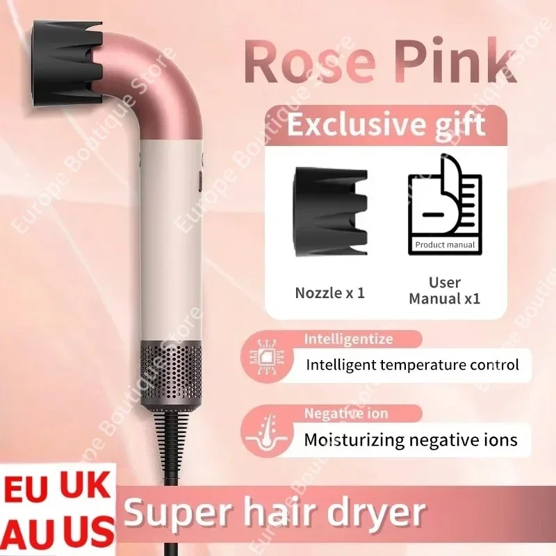 

Portable Leafless Hair Dryer Ultra Compact Negative Ion Hair Styling Tool Home Salon Travel Friendly Electric Hair Dryer