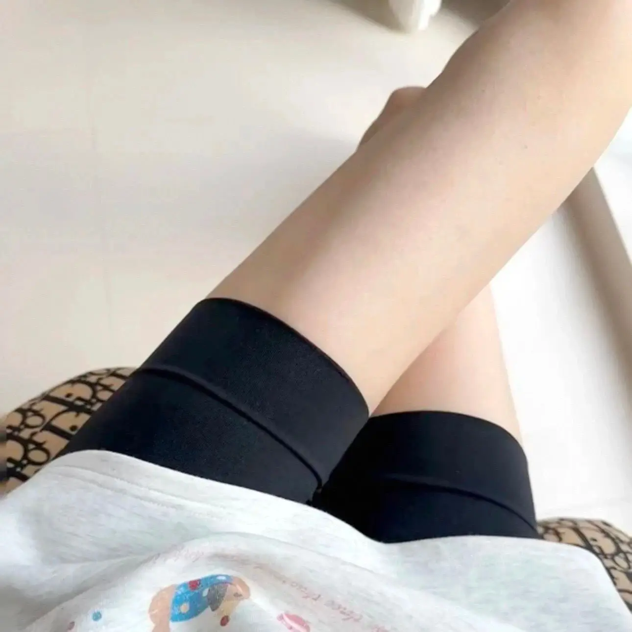 ملابس داخلية قطنية عالية الخصر للنساء بلون سادة، سراويل داخلية ناعمة مريحة بدون خياطة، سراويل داخلية عالية المرونة بدون أثر #5