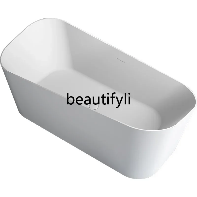 

ss26 Artificial stone freestanding bathtub household small apartment double, special-shaped adult bathtub