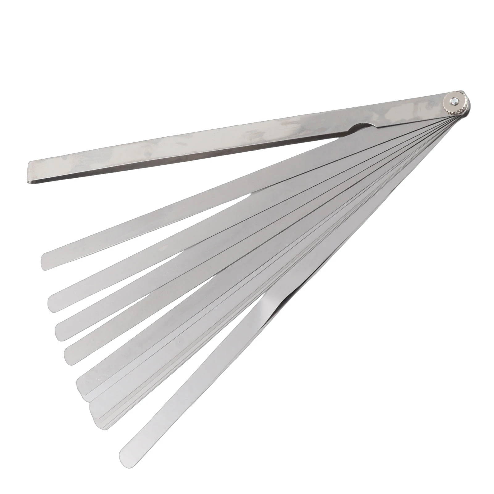 Calibrador de espesores de 300 mm con 17 hojas de 0.02-1 mm, herramienta de medición de holguras de acero inoxidable, herramienta de inspección de espesor métrica