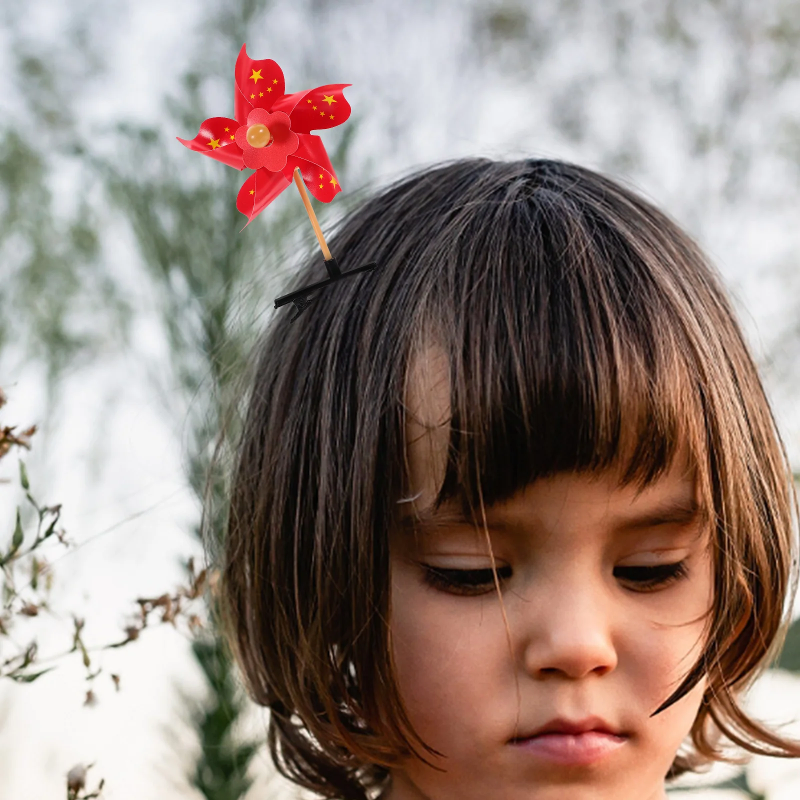 

20Pcs Cute Star Windmill Hair Clips Decorative Little Hair Accessories for Birthday Christmas Holiday Parties