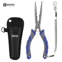 Booms Fishing XW10 23cm Long Nose Fishing Pliers Hook Remover Tool Stainless Steel Line Cutter Scissors Fishing Tongs Tools