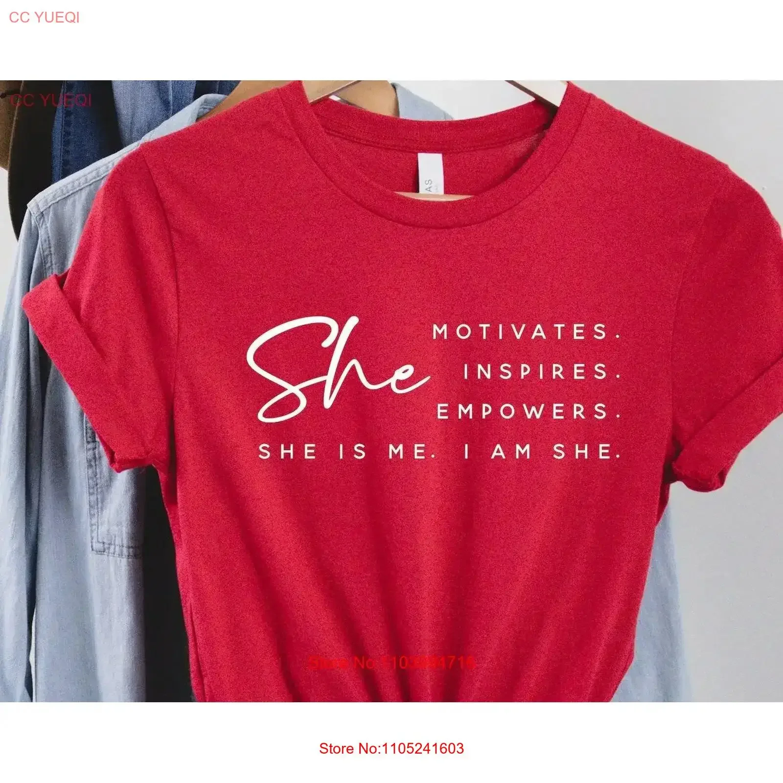 I am She T Shirt Motivates Inspires Empowers is Me Entrepreneur Entrepreneurship Positive vintage Washed Versatile Stylish