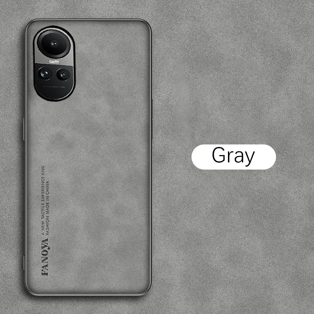 Beschermhoes Oppo Reno 10 5g Luxe Matte Lederen Achterkant Coque voor OPPO Reno 10 Pro Shell Bescherming Terug fundas - afbeelding 1