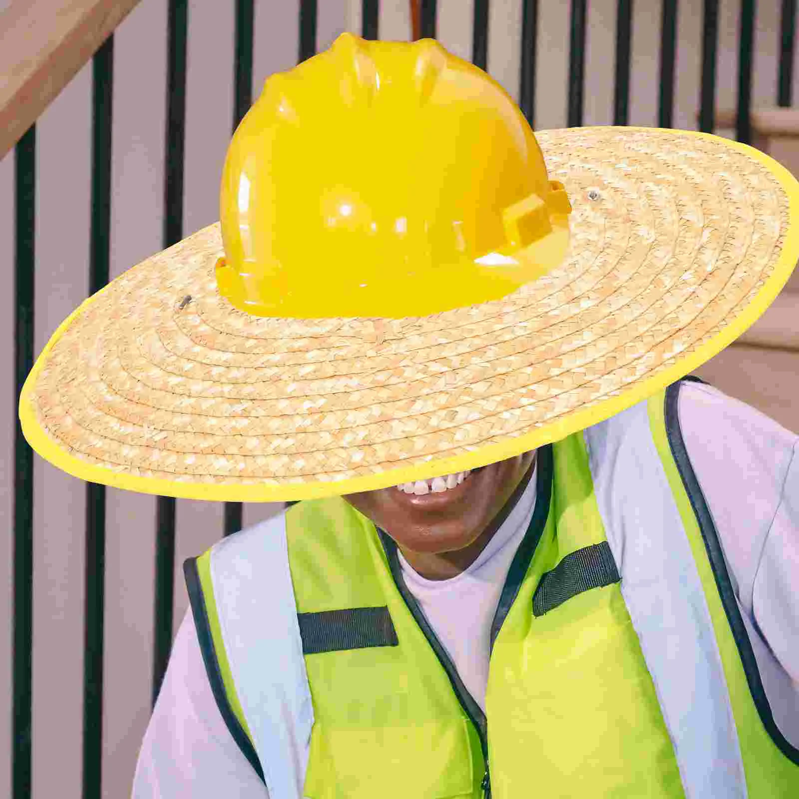 2 шт. занавеска каска солнцезащитный козырек соломенные аксессуары пшеничный козырек для мужчин солнцезащитный козырек