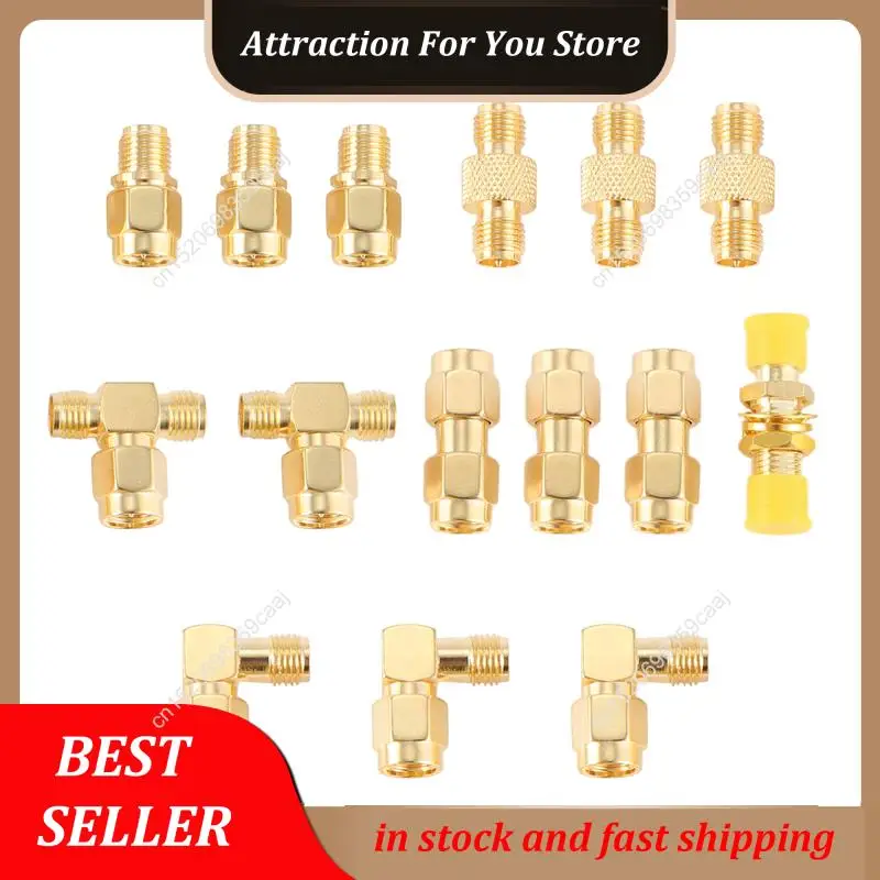 Hot Selling 15 Type RF Antenna Adapter Kit SMA Connector SMA Male Female Converter For Wifi Antenna Extension Cable Goggles Ante