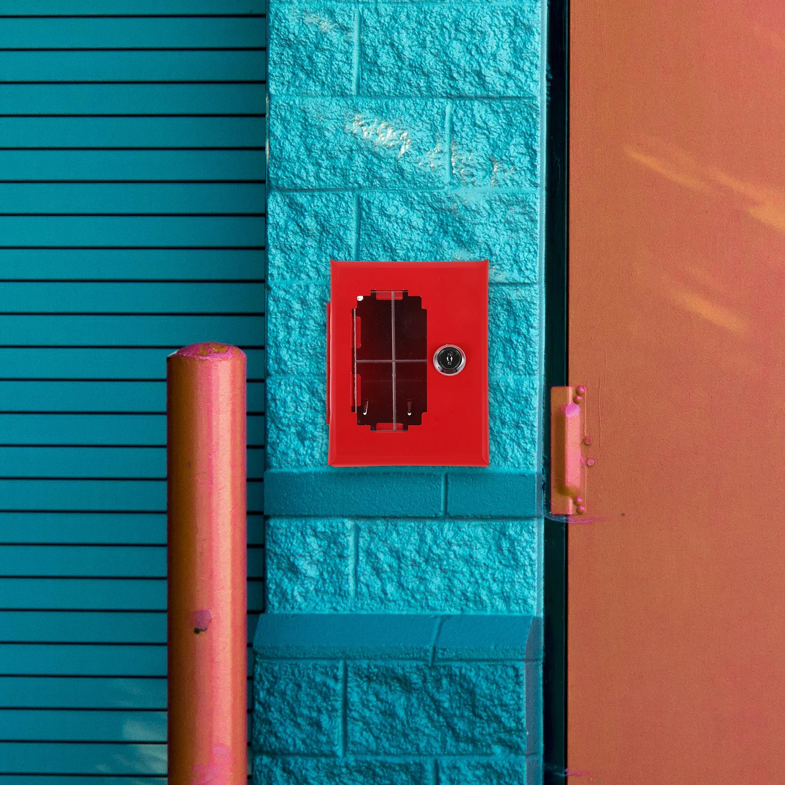 Fire Door Mounted Emergency Lock Box Outdoor Key Storage Container For Keys Safety Tool Organizer Security Lock