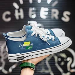 Low Cut Men's Canvas Shoes Board Shoes Casual Trendy Shoes Men's Shoes Korean Version Artistic Versatile Student Shoes