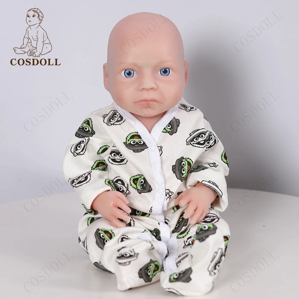 COSDOLL 17.7 นิ้ว 2800g ตุ๊กตาเด็กทารก Reborn ตุ๊กตาเด็กทารกสมจริงตุ๊กตาของเล่นสําหรับเด็กการศึกษานุ่ม DIY ของเล่นเปล่าวันเกิด Xmas ของขวัญ