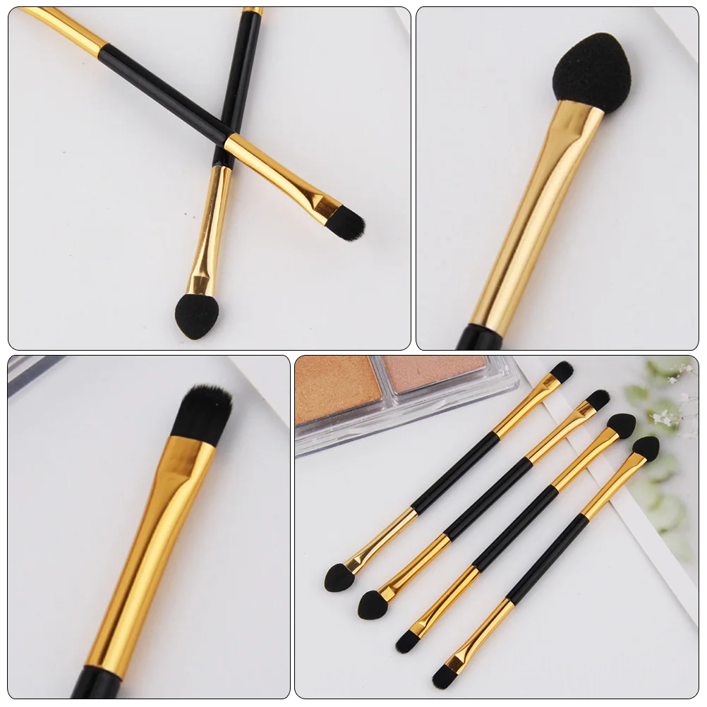 

15Pcs Eye Shadow Applicator Set Portable Dual-Tip Eyeshadow Brushes Soft Touch Lightweight Ideal for Beginners