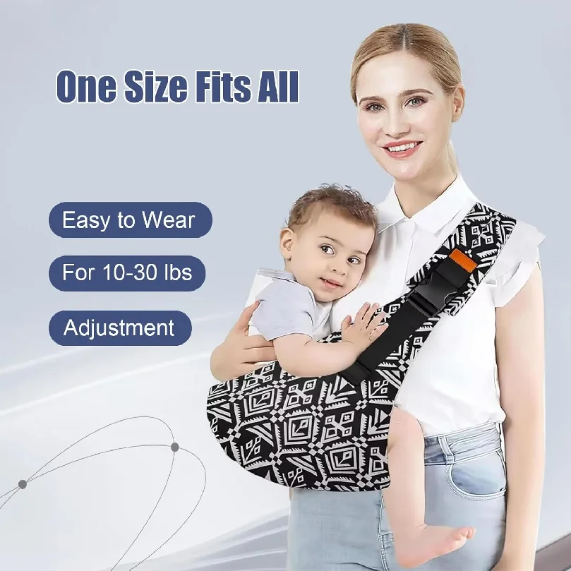 Toddler Sling Carrier with Non-Slip Hip Seat Baby Carrier Side Big Kid Holder Chest Carrying Baby Wrap for 6-48 Months Infants &