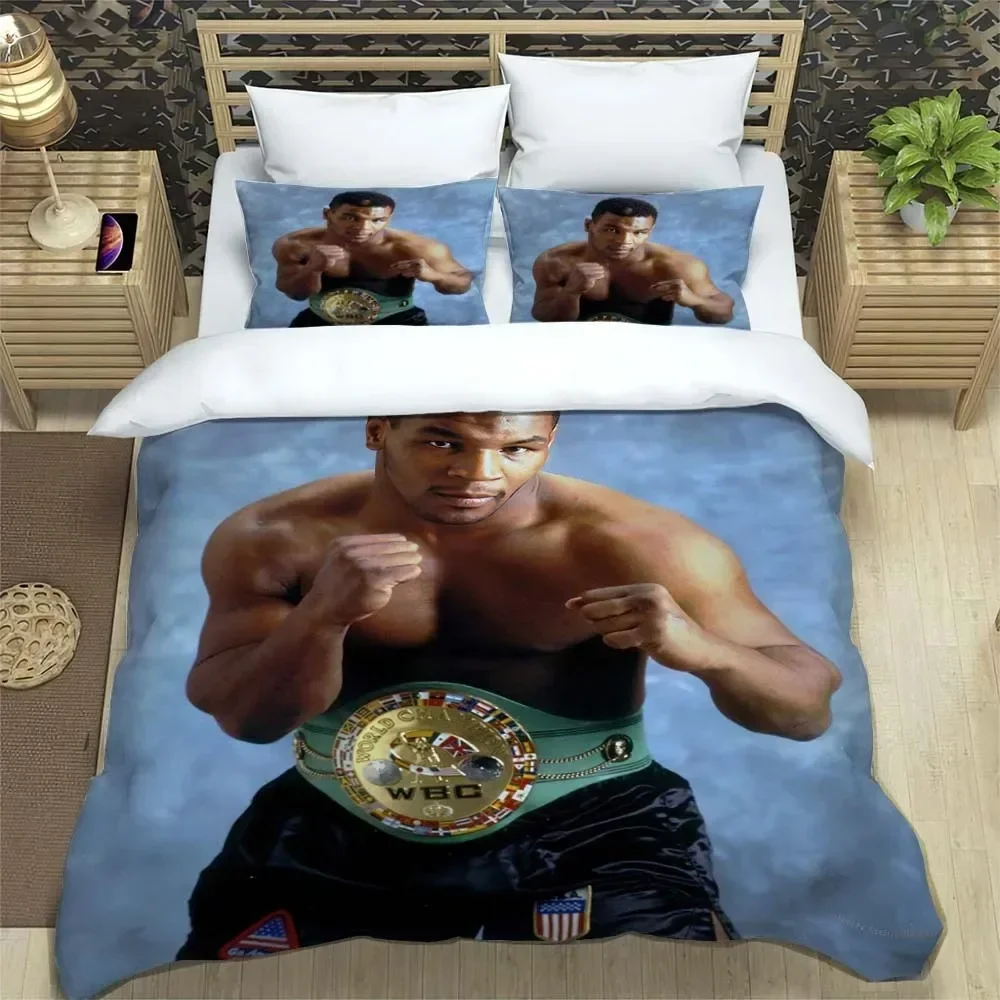 

Boxing champion Mike Tyson Bedding Set Boys Girls Twin Queen Size Duvet Cover Pillowcase Bed Adult Fashion Home Textileextile