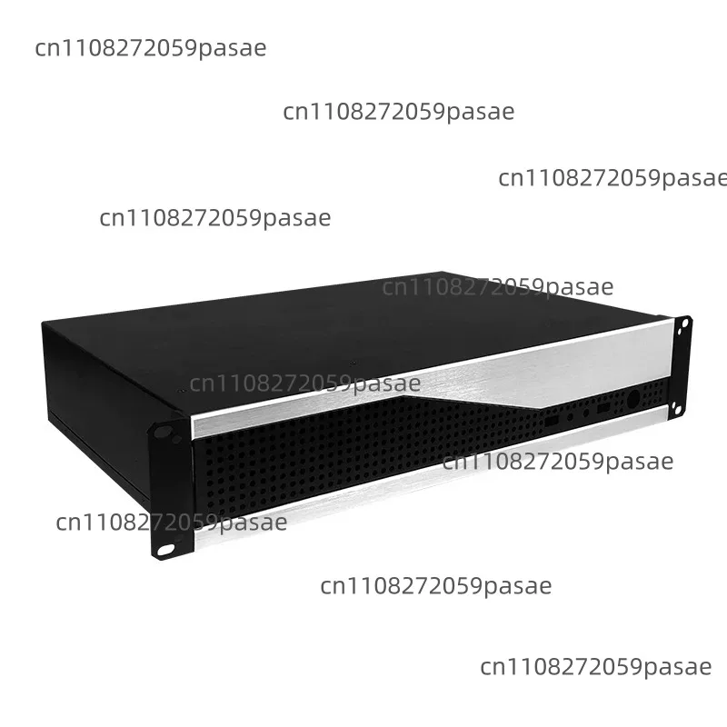 2U Chassis Milling Aluminum Panel Server 350 Horizontal Heat Dissipation Industrial Control Chassis 17 * 17