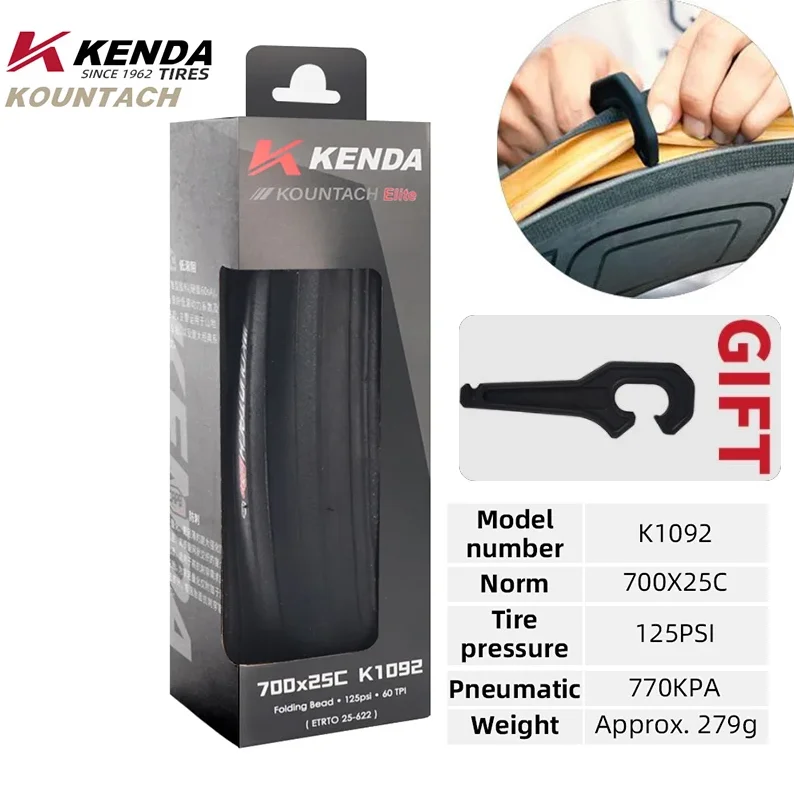Kenda K1092 Neuer 700x25/28c Pannenschutz Urltra-Licht Fahrrad Gummi Faltreifen Rennrad Pannensichere Reifen – Detail 7