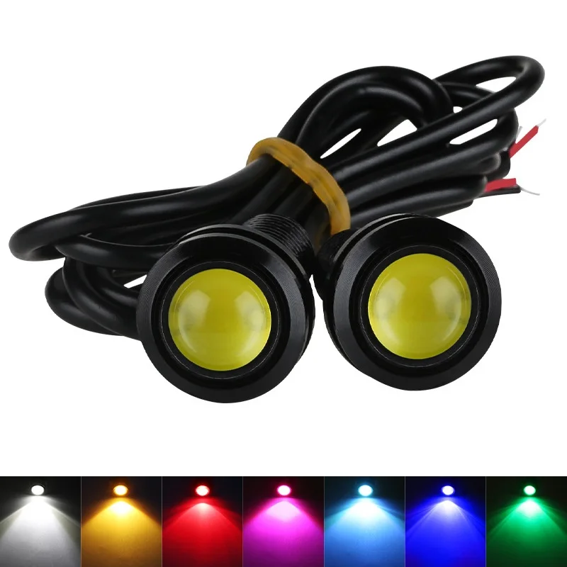 1/2/4pcs 23mm 18mm Eagle Eye Turn Signal White DayTime Running Lights Spot Signal Lamp Backup Car Motor Led Parking Day lamp