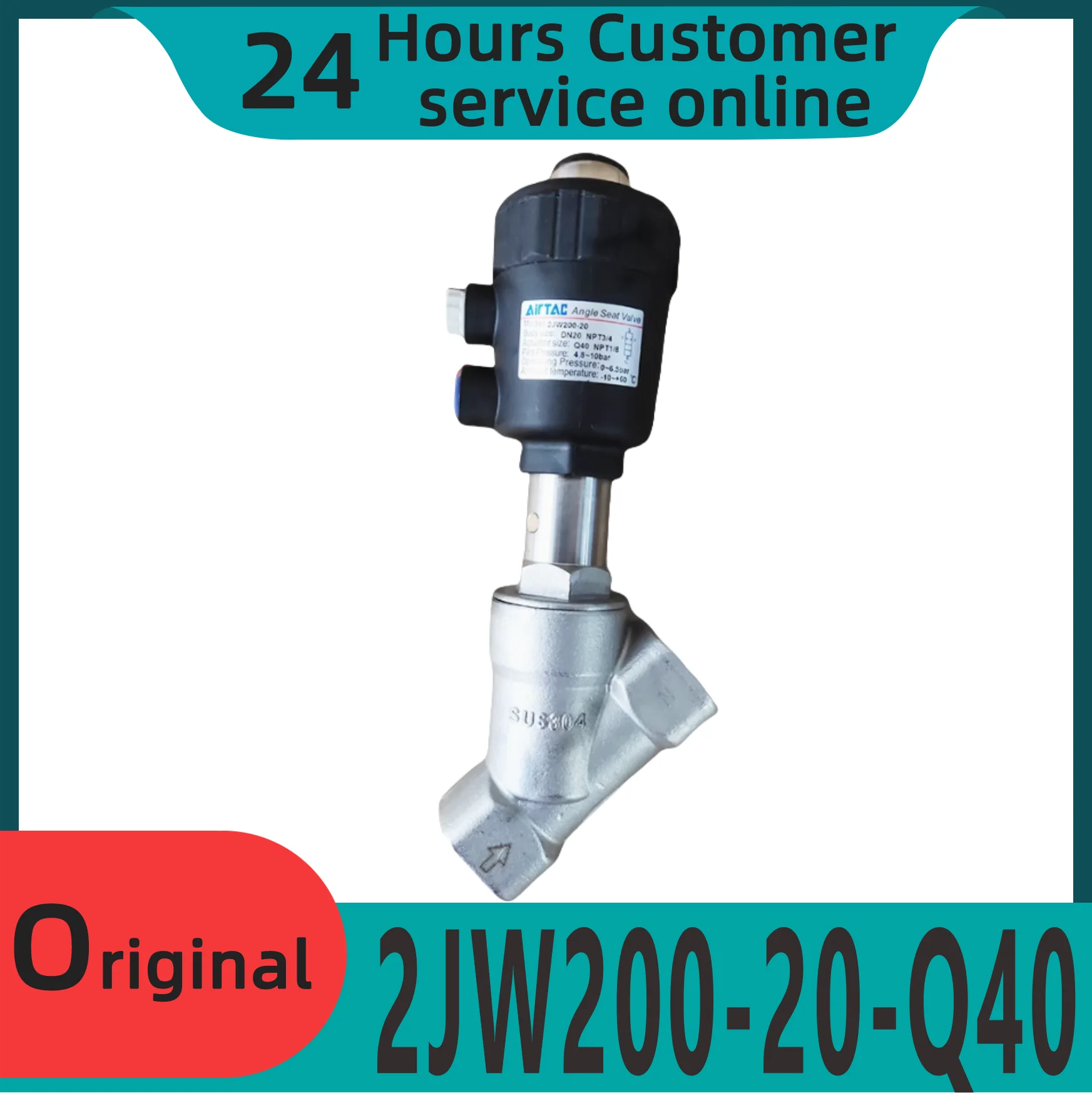 

Brand new original stainless steel angle seat valve 2JW200-20-Q40 2JW200-20-Q50 2JW200-20-Q63 2JW250-25-Q63 2JW250-25-Q80