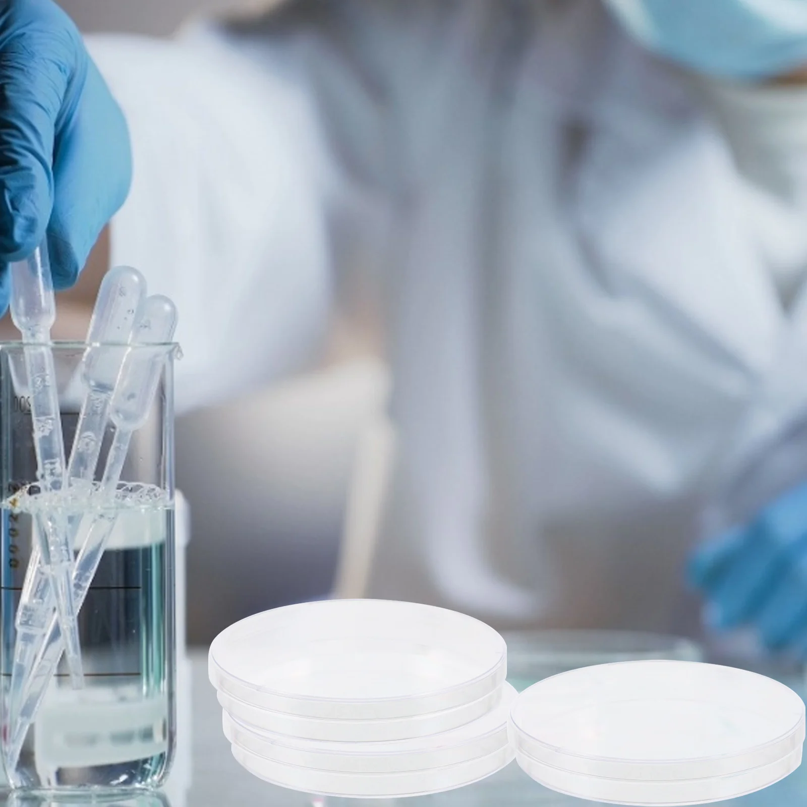 

20pcs 90Mm Petri Dishes Plastic Culture Dish For Biology Lab Research Reusable Clear Laboratory Plate Teaching Equipment