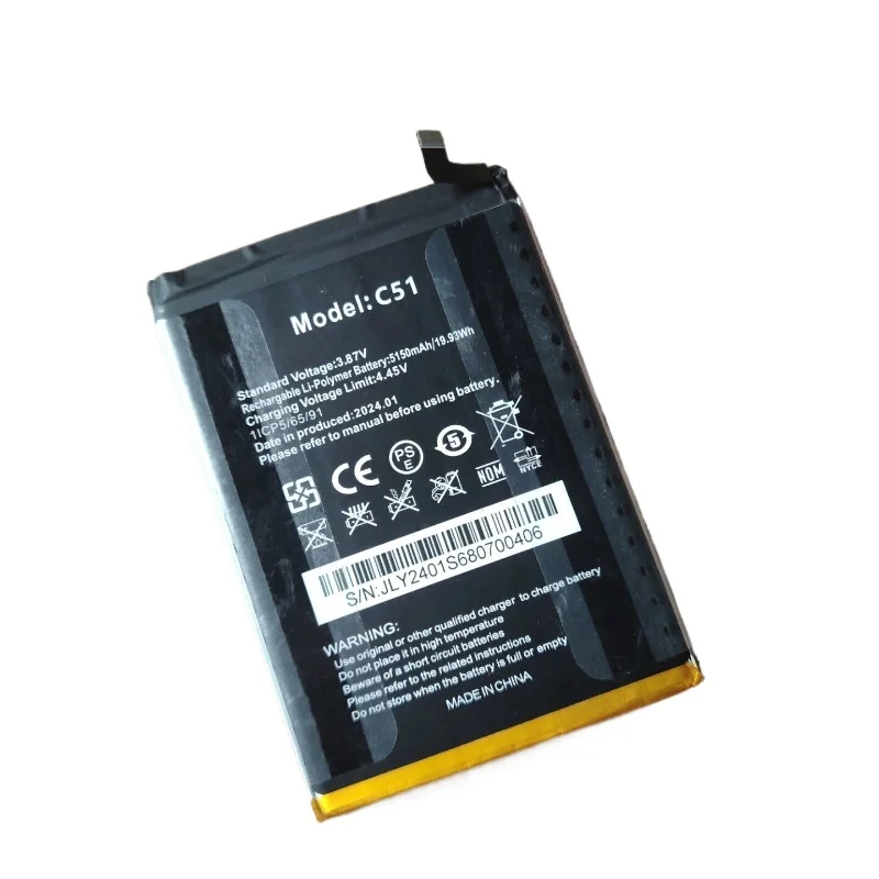 3.87V 5180mAh Battery for Oukitel C35 C36 C37 C38 Smartphone Accessories