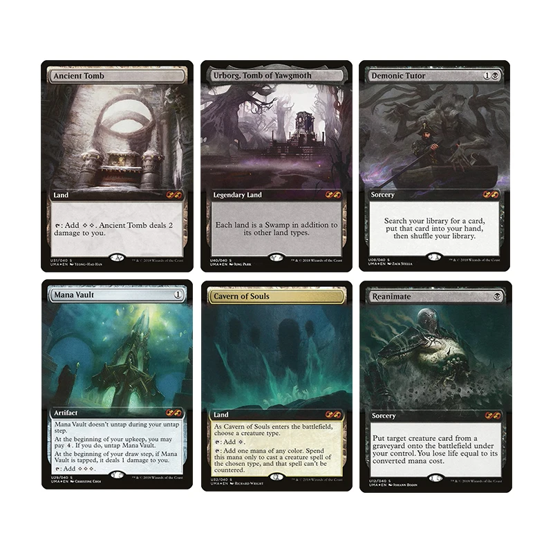 

Diy Homemade Magic The Gatherings Storms Коллекционная карточная игра Ancient Tomb Mana Vault Cavern of Souls Коллекция карточек Игрушки в подарок