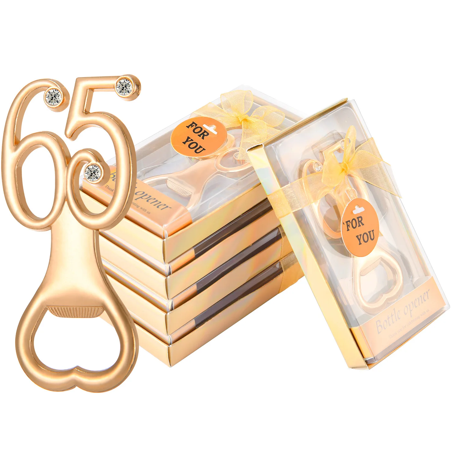 

Beer Bottle Opener, Golden Number 65, Birthday Party, Event, Promotion Gift