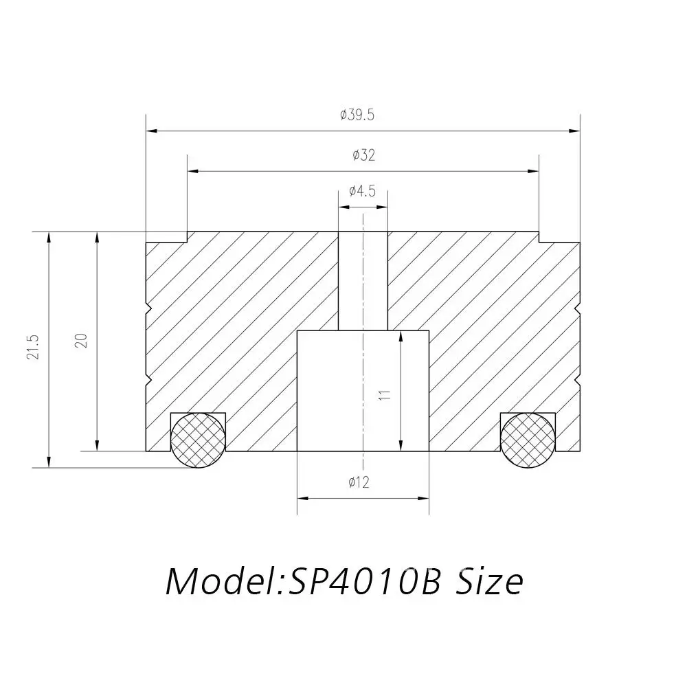 SP4010 HiFi 4Pcs 40x20mm AMP Speaker Aluminum gold solation Feet Pad Use For Turntable DAC Stereo Audio Speaker Amplifier silver