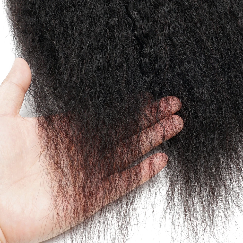 Kinky Straight Human Hair Braids 60g