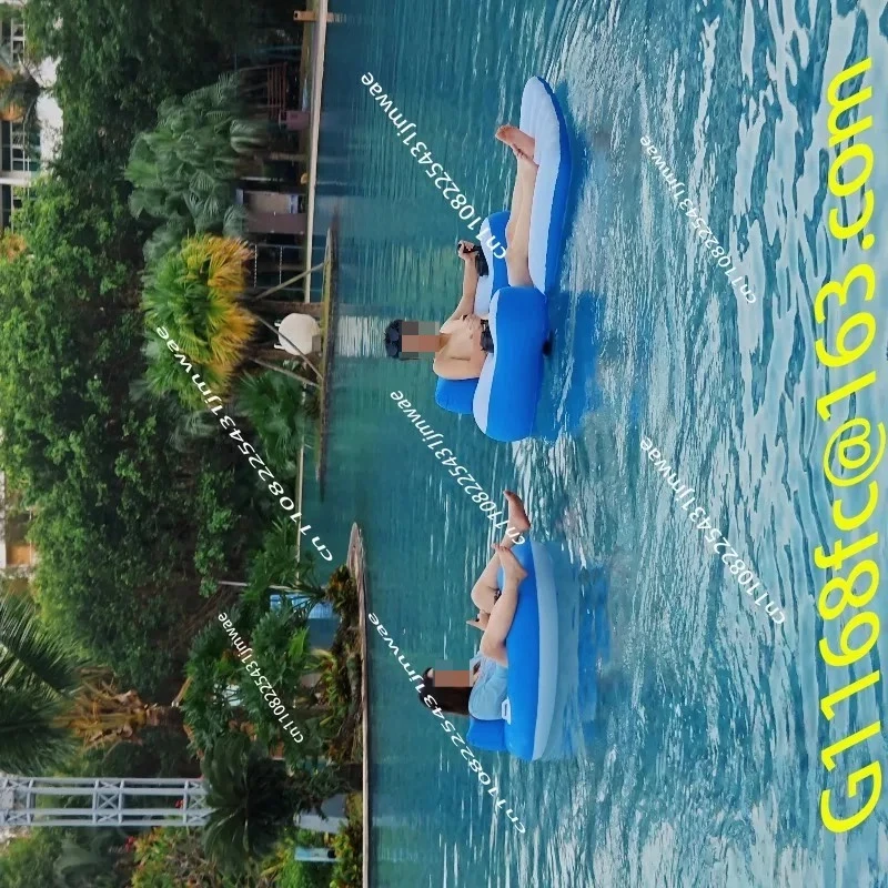 Custom Electric Inflatable Pool Floating Chair with Electric Inflatable Lounger for Adult Boat Pool