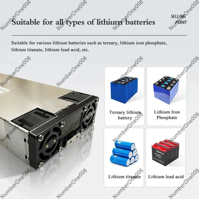 CNC 4856AC 3-128V/0-30A Adjustable Battery Charger for LiFePO4/Ternary, High Power 3000W Universal Power Supply