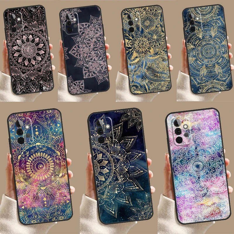 Etui Indian Pattern Mandala Case dla Samsung Galaxy A35 A55 A25 A15 A51 A71 A12 A32 A52 A13 A33 A53 A14 A34 A54 Cover
