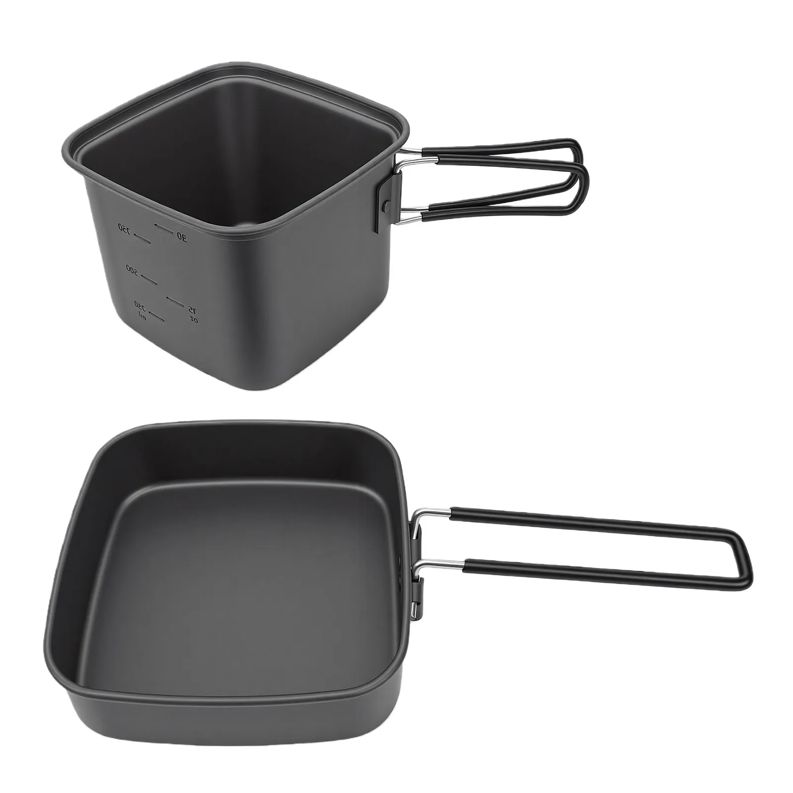 Camping Pot Foldable Portable Multifunctional Square Shape Camping Cookware HOT