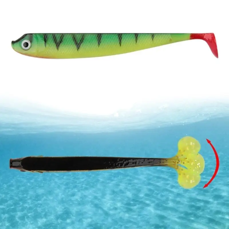 

M5TC 8Pcs 7.5cm Paddle Tail Swimbaits T Tail Baits Soft Fishing Lures for Trout