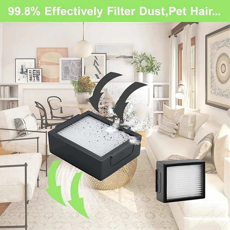 18PCS For Irobot Roomba Combo J7+ Robotic Vacuum Cleaner Accessories Parts Rubber Brushes HEPA Filters Side Brush Mop Cloth