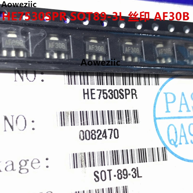 HE7530SPR SOT89-3L silk screen AF30B surface mount transistor, brand new original