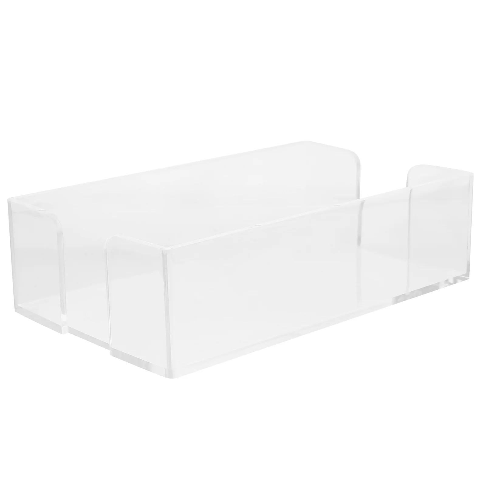 

Standing Acrylic Napkin Holder Clear Paper Tissue Dispenser for Home Kitchen Tabletop Napkin Storage Organizer