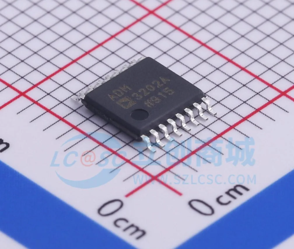 15PCS  ADM3202ARUZ-REEL Package: TSSOP-16 100% original imported authentic products