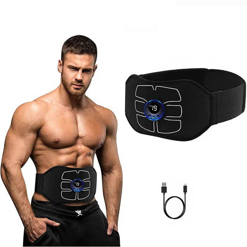 ABS Stimulator Abdominal Toning Belt Ab Muscle Stimulator Thin Waist Slimming Belt Weight Loss Home Gym Fitness Massager