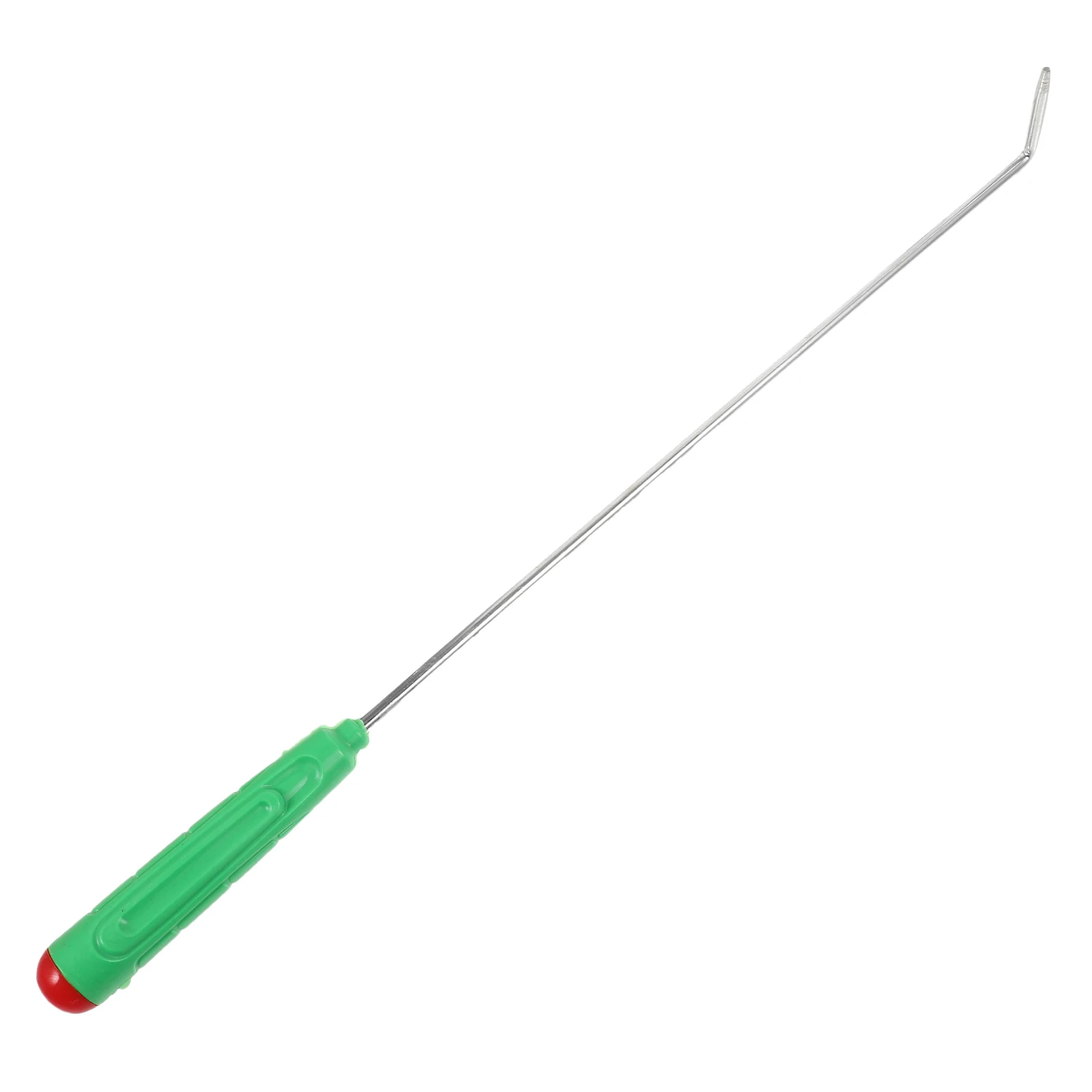

Fire Hook Tool 43cm Green Handle Durable Metal Fireplace Poker for Camping Outdoor Indoor gatherings Lightweight Portable BBQ