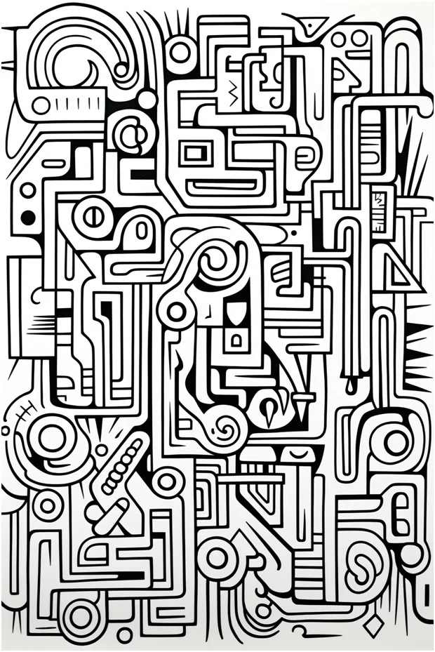 1pc Art Coloring Book 22 Page Coloring Books Gift For Birthday Party Relieve Stress Kill Time Graffiti Painting Drawing Art Book
