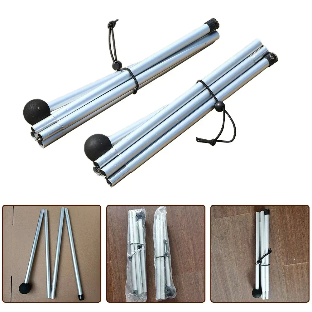 비치 캐노피 폴 1.6/2m 접이식 비치 캐노피 텐트 폴 쉘터 방수포 폴 캠핑용 알루미늄 합금-텐트 액세서리