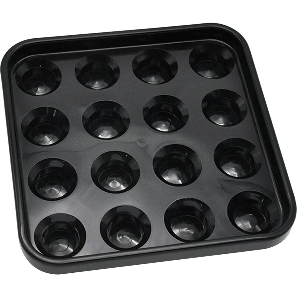 

Pool Cue Tip Shaper Billiard Storage Tray Table Ball Holder Swimming Balls Black Plastic Tables