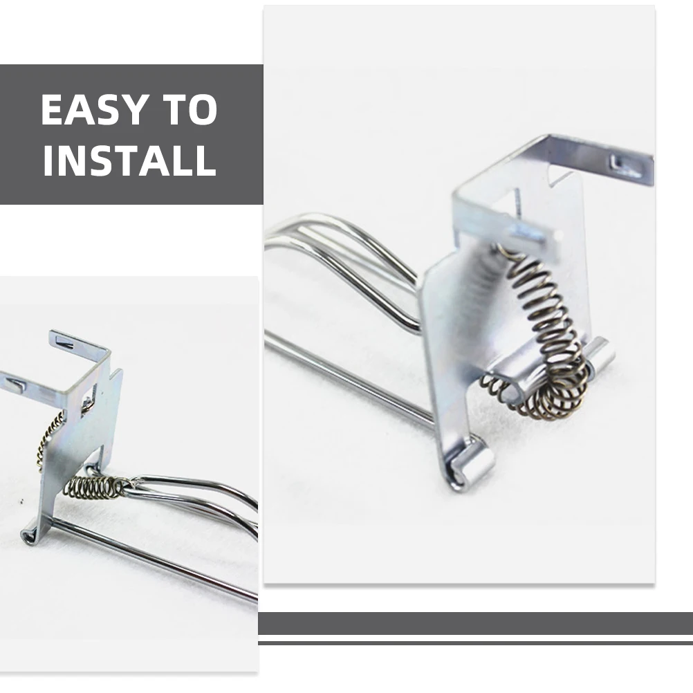 3pcs Box Clip Iron Drawer Clips Money Tray Cash Fixing Clip Money Tray Clips Replacement Heavy Duty File Folder