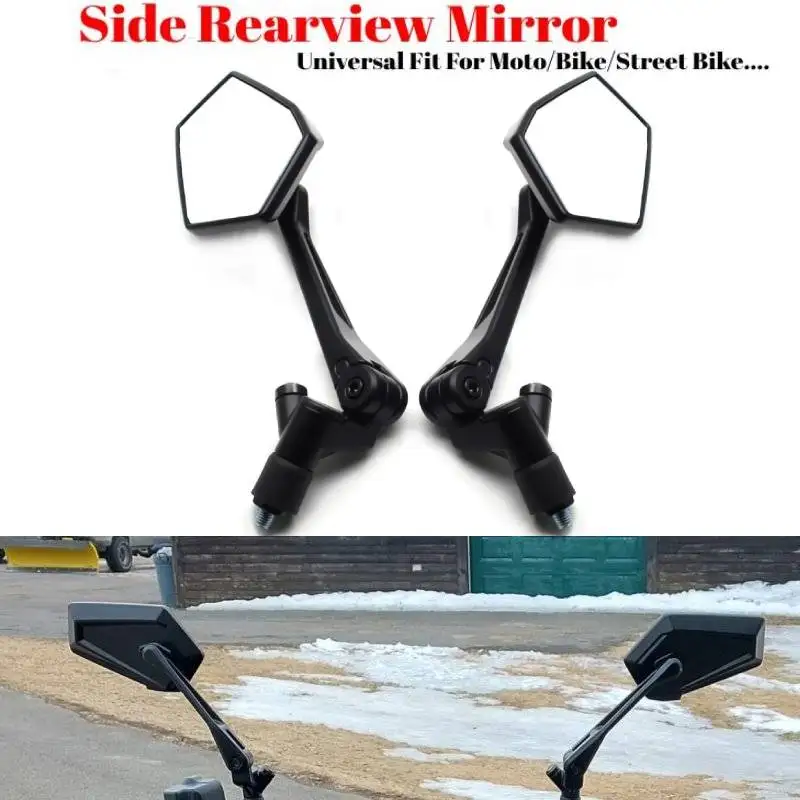 

Universal Bike Handlebar Mirror 7/8" 22mm Motorcycle Mirrors For Honda Street Bike Scooter ATV Adjustable Side Mirror