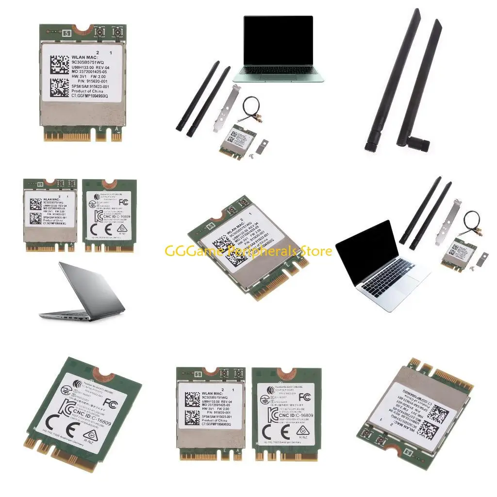 

U55B Wireless NetworkCard RTL8822BE RTL8822 WIFI BT4.2 2.4GHz/ 5GHz 433Mbps for 915622-001 915623-001