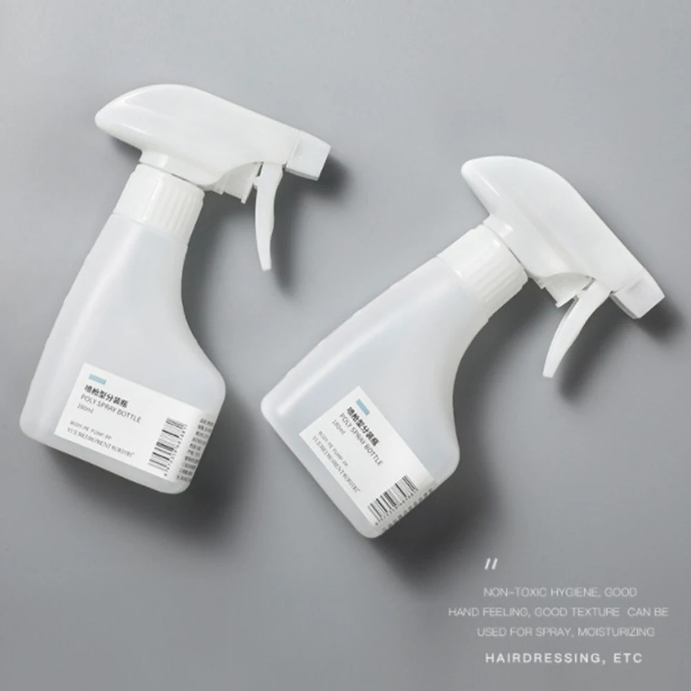 

2Pcs Spray Bottle Fine Mist Water Sprayer High Capacity Leakproof Disinfection Plant Freshener Travel Shampoo Conditioner