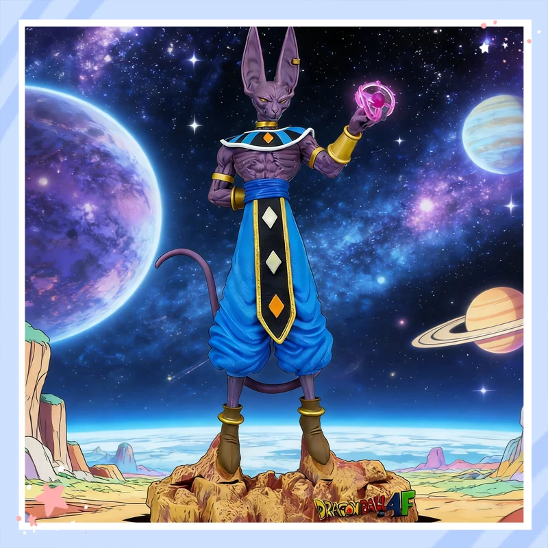 

Dragon Ball Z Beerus Destroyer God Action Figure 30CM PVC Collectible Statue Desktop Display Decoration For Anime Collectors