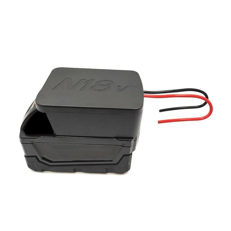 Adaptador de batería para Milwaukee, fuente de alimentación de 18V M18, 14 Cables de calibre, conector convertidor de batería, adaptador de ruedas de alimentación DIY, Juguetes